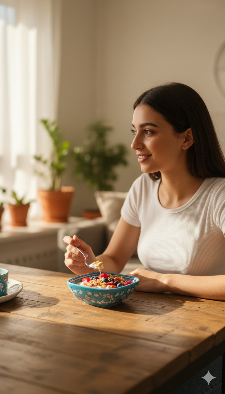6 Inch Blue Pottery Bowl – Jaipur Handcrafted Floral Square Bowl | Traditional Indian Ceramic Snack Bowl