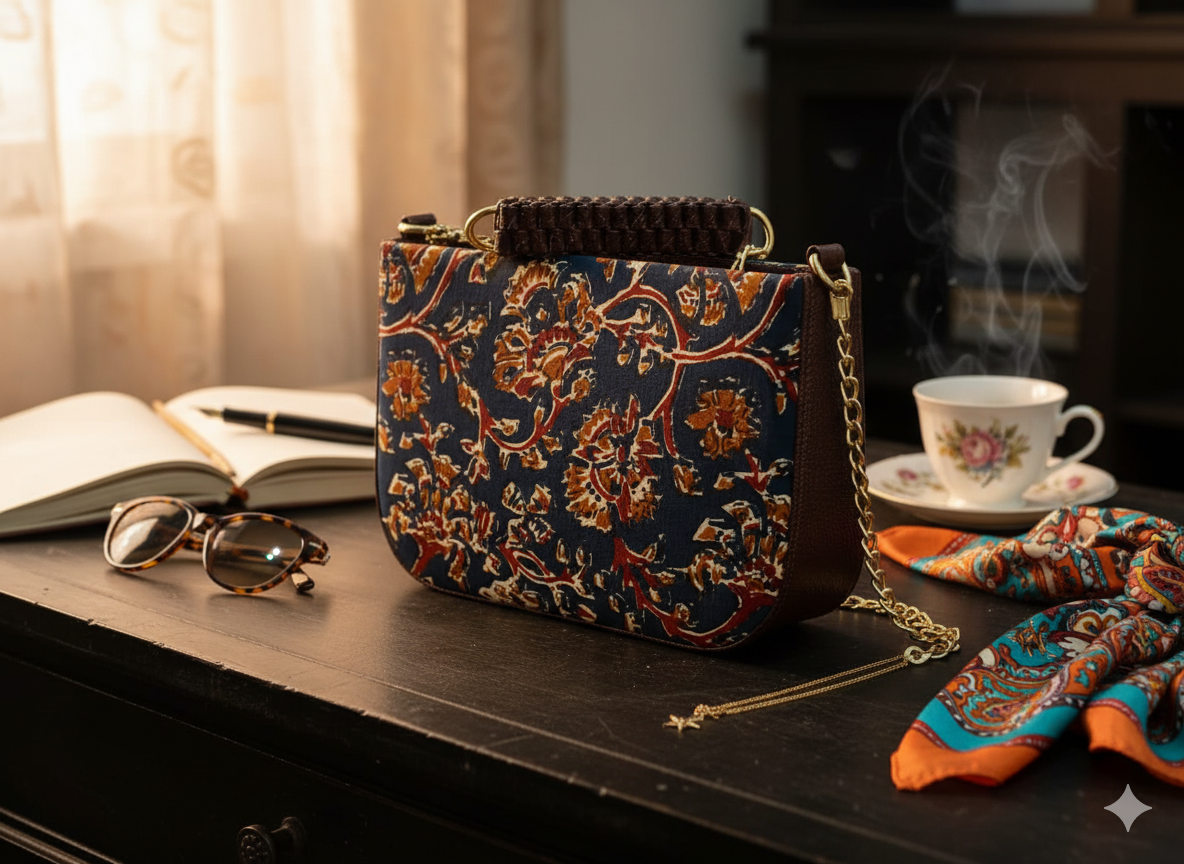 Jaipur Handcrafted Bag – Block Print Designer Sling | Ethnic Floral Bag for Women | SEO Rich Eco-Friendly Purse