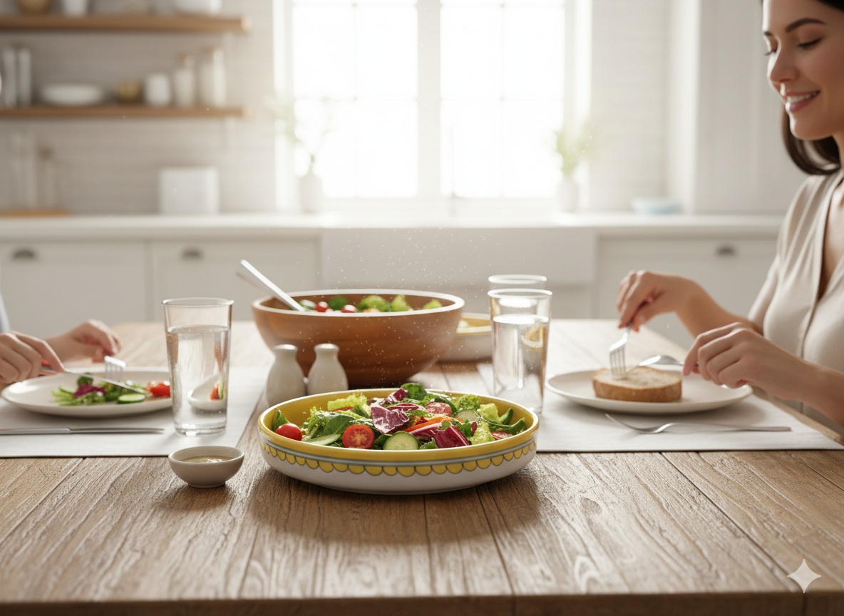 8 Inch Handmade Jaipur Blue Pottery Pasta Plate – Yellow & Blue Floral Ceramic Serving Bowl | Rajasthani Artisan Deep Plate