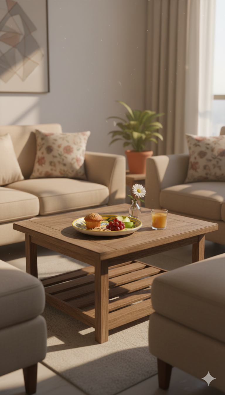 8 Inch Blue Pottery Plate – Jaipur Handcrafted Yellow Floral Dinner Plate | Decorative Indian Ceramic Plate