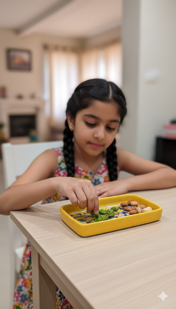 3 Inch Handcrafted Yellow Floral Blue Pottery Tray – Jaipur Miniature Rectangular Serving Tray | Indian Ceramic Trinket Holder